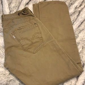 Levi’s khaki jeans. 511